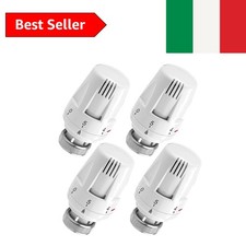 Valvole Termostatiche per Termosifoni: BYZESTY 4 Pezzi Valvola Termostatica p...