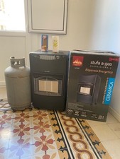 stufa a gas compresa bombola piastre ceramica, usata pochissimo