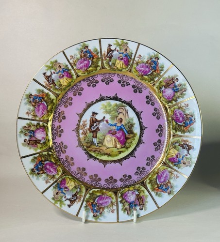 Piatto fragonard rosa dorato - piatto,