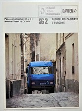Brochure Camion - Renault - Saviem SG2 Autotelaio Cabinato e Furgone - 1977