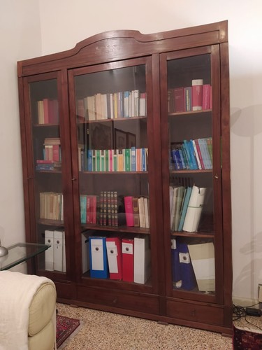 Vetrina libreria antica legno - antica, (legno