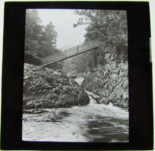 Glass magic lantern slide - glass,