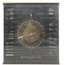 KENWOOD HAM CLOCK JAPAN. WELTUHR UHR 1972 VINTAGE OROLOGIO DA TAVOLO
