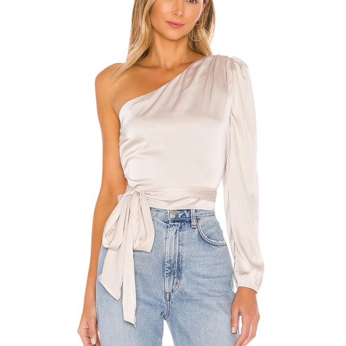 Top revolve beige - top, monospalla