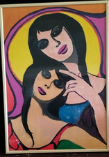 Pompeo Borra Volti Litografia su Carta Numerata 113/148 e Firmata