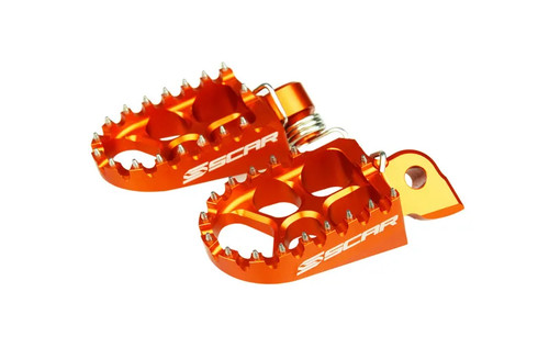 Poggiapiedi arancione scar evo - poggiapiedi, scar-evo