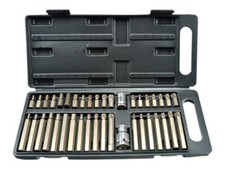 KIT SET INSERTI CHIAVI 40 PZ BUSSOLE CHIAVI TORX HEX 1/2" 3/8" PROFESSIONALE
