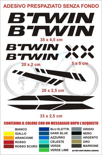 Kit adesivi btwin bici alta - kit,