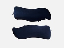 COPPIA FIANCHETTI SEDILE POSTERIORE ANGOLI BLU SCAMOSCIATO FIAT CROMA 2006-2012