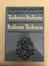 Dizionario Sansoni Tedesco Italiano Italiano Tedesco con Custodia - 1985