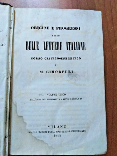 Michele cimorelli origine - origine, e
