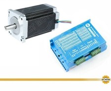 1PZ Motore passo-passo Nema34 34HS5460D14L34J5-25-PT 150mm 6A + 1PZ DM860H BLU