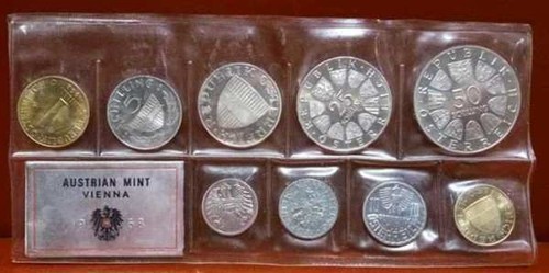 Divisionale austria set proof - divisionale,