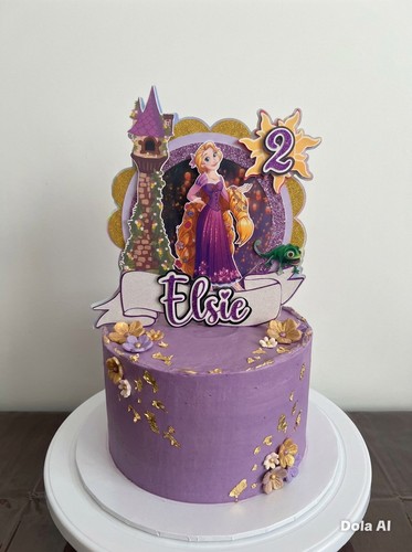 Cake topper rapunzel - topper,
