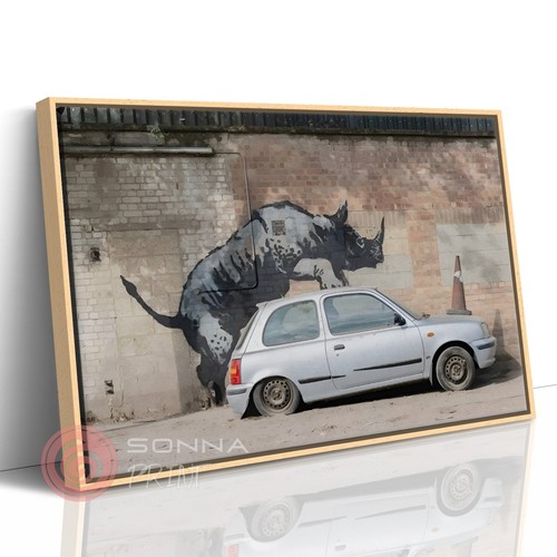 Banksy graffiti rinoceronte - banksy,