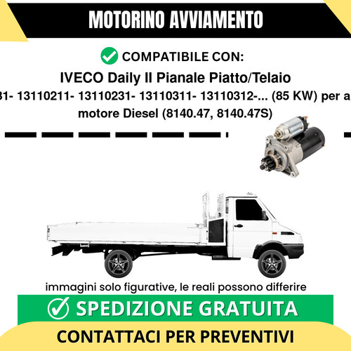 Motorino avviamento iveco - motorino,