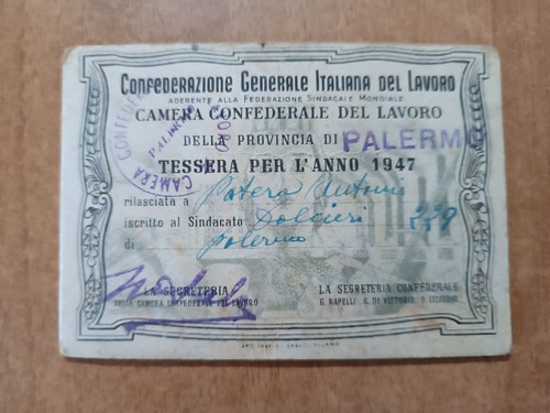 Cgil l tessera 1947 - /,