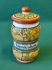 VASO VASETTO SPEZIALE ALBARELLO DA FARMACIA FOENICULUM IN PORCELLANA. BN72