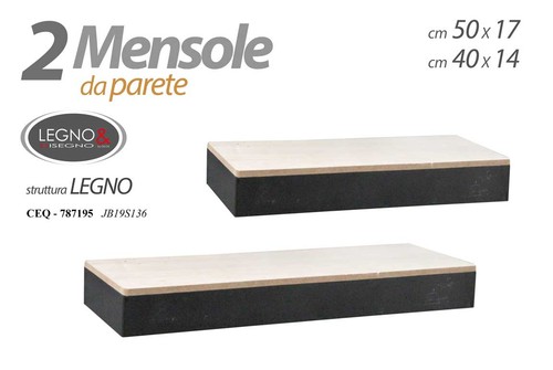 Set pezzi mensole parete - set,