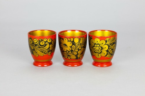 Glass bicchieri legno wood - glass,