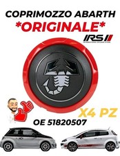 X4 COPRIMOZZO ABARTH ORIGINALE