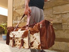 Borsone in vera pelle di mucca