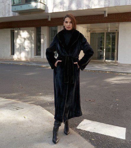 Cappotto pelliccia visone - , nero