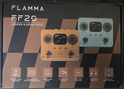 Flamma ff20 looper pedale drum - flamma,