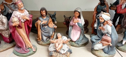 Presepe completo terracotta - presepe,
