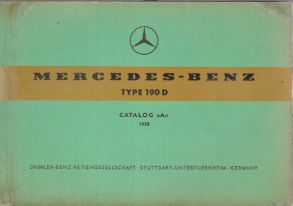 Mercedes benz w121 190d - benz,