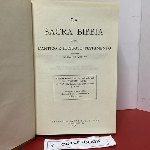 Sacra bibbia ossia antico e - bibbia,