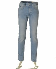 JEANS UOMO ZIP BOTTONE CINQUE TASCHE CHIARO CLASSICO MARCA GAS ART.ALBERT
