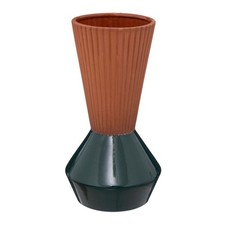 Vaso in ceramica terracotta e