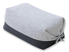 Cuscino buccia di grano saraceno, regolabile in altezza, rigido, grigio, 33x48x11-15cm, standard