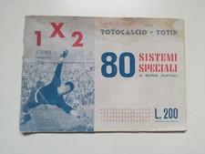 LIBRETTO TOTOCALCIO - TOTIP  "80 SISTEMI SPECIALI" DEL 1955 DI BORIS ZOFFOLI