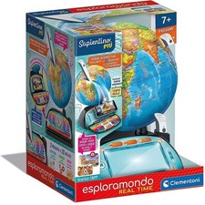 Clementoni 16446 Sapientino Più  Esploramondo Real Time Globo Interattivo Parlan