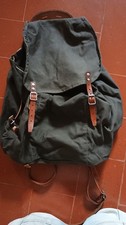 Esercito Svedese M39 Zaino In Pelle Tessuto  Vintage WW2 Militare
