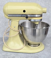 Miscelatore da appoggio KitchenAid modello K45 vintage testato giallo ciotola e accessori FREEUSHIP