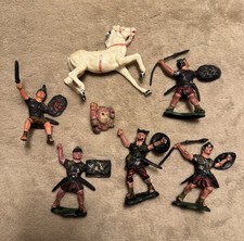 Vintage Originali Soldatini ISAS Anni 60 Legionari Romani Cromoplasto 1/32