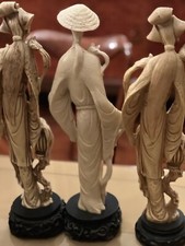 statuetta donna cinese vintage