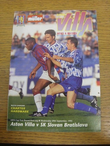 1993 aston villa v - 29/09/1993,