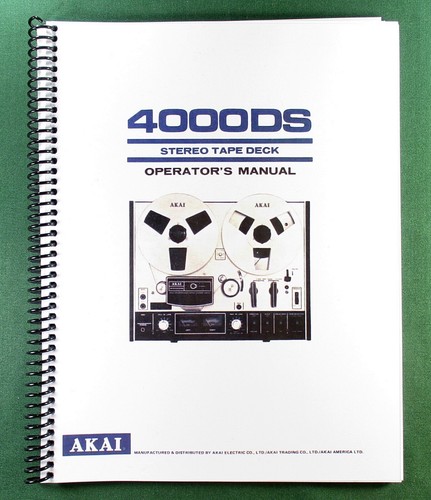 Akai 4000ds instruction - akai,
