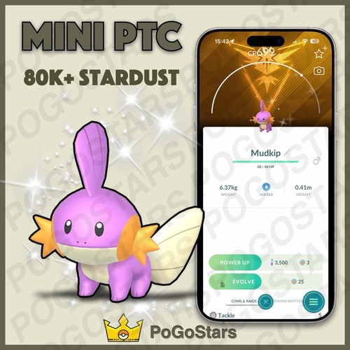 Pokémon ptc shiny mudkip - ptc, go