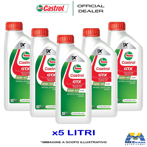 Litri castrol gtx 10w40 olio - castrol,