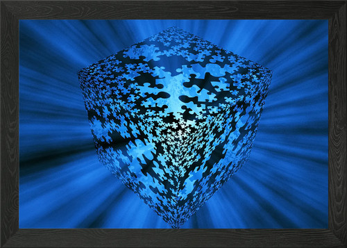 Puzzle cubo incorniciato wall