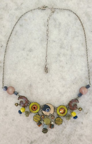 Collana vintage tessuto - vintage, e