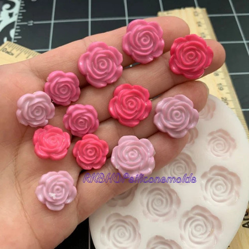 Rose fiori stampo silicone - rose-fiori,