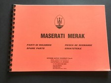 MASERATI MERAK parti di ricambio ... Raro introvabile