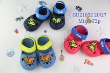 CIABATTINE bimbo (20-27) in gomma punta chiusa allacciate con strap mare piscina