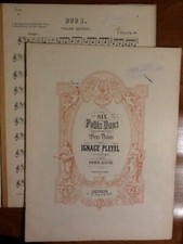 IGNACE PLEYEL SIX PETITS DUOS POUR DEUX VIOLONS - LEIPZIG, PETERS
